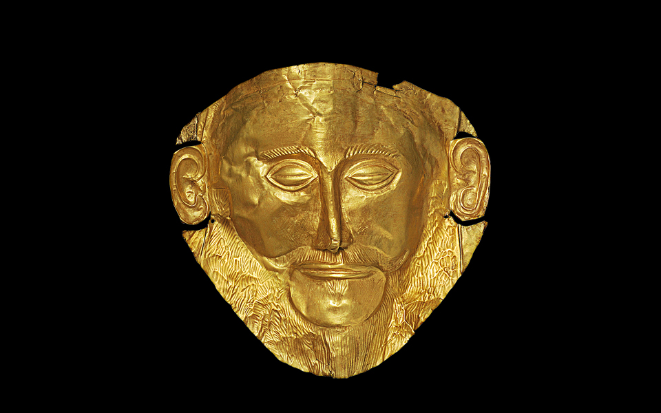 <h5>MASK OF “AGAMEMNON” (16th CENT. BC)</h5>