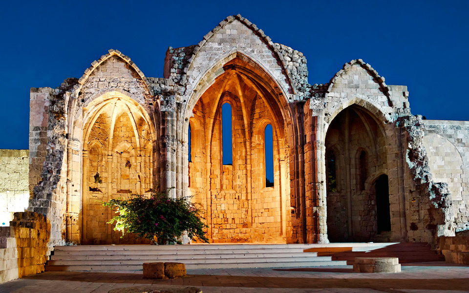 Palace of the Grand Master in Greek Islands