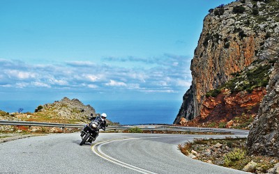 Exploring Lesvos with a Motorbike