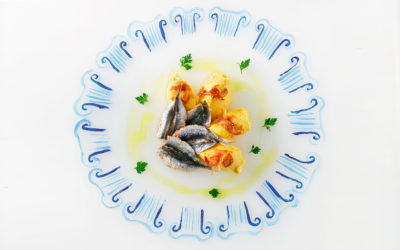 Grilled Sardines, Orange Fava<BR/>and Spicy Santorini Onion Chutney