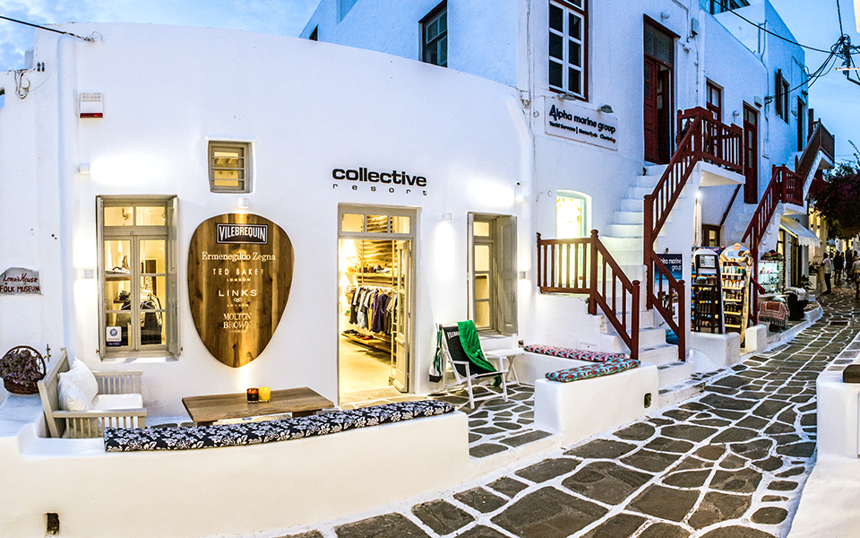 luxury mykonos shopping