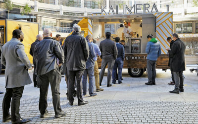 Londoners Queue for a Tasty “Kalimera”