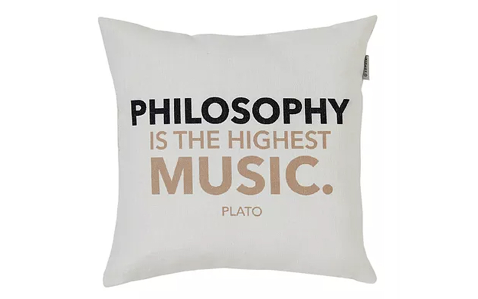 <h5>Philosopher Quote Cushion Covers - €42.90</h5>