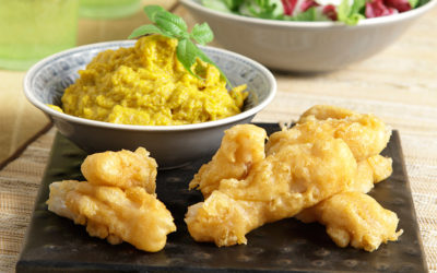 Greek Independence Day Lunch: Fried Cod & Garlic Dip