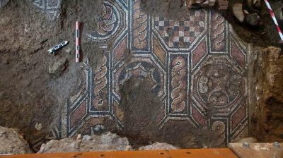 Mosaics Uncovered by Metro Works in Thessaloniki Belong to Large Roman Villa