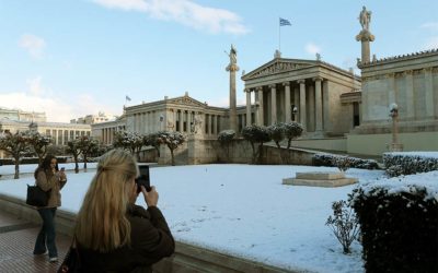 In Pictures: Snow Comes to Athens