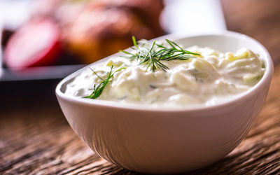 Greek Spreads: Taramasalata, Tzatziki, Spicy Cheese, Eggplant & Garlic Dip