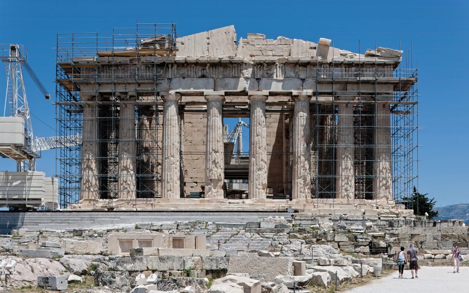 What is unusual about the Parthenon?