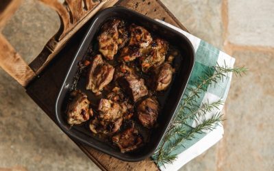 Paddy Fermor’s Favorites: Caramelized Lamb and Fried Spanakopita