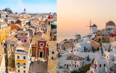 Corfu and Santorini Best Enjoyed in September