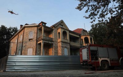 Fire Destroys Containers with Valuables at Former Royal Estate