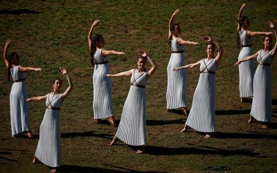 Olympic Flame Lit for the Beijing Winter Games 2022