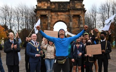 Greek Eco Activist Arrives in Glasgow After 2,421-Km Run