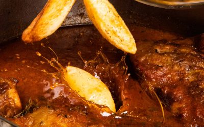 Recipe: Slow-Cooked Kid Goat with Potatoes, from Amorgos