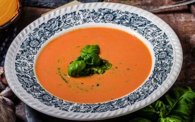 Greek Tomato Soup with a Touch of Feta