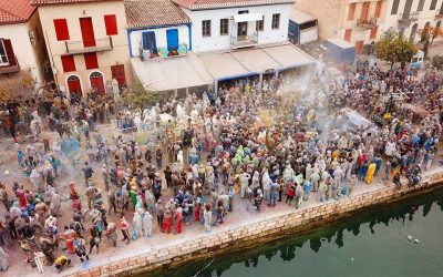 Flour Wars in Galaxidi: The Most Colorful Clean Monday Tradition